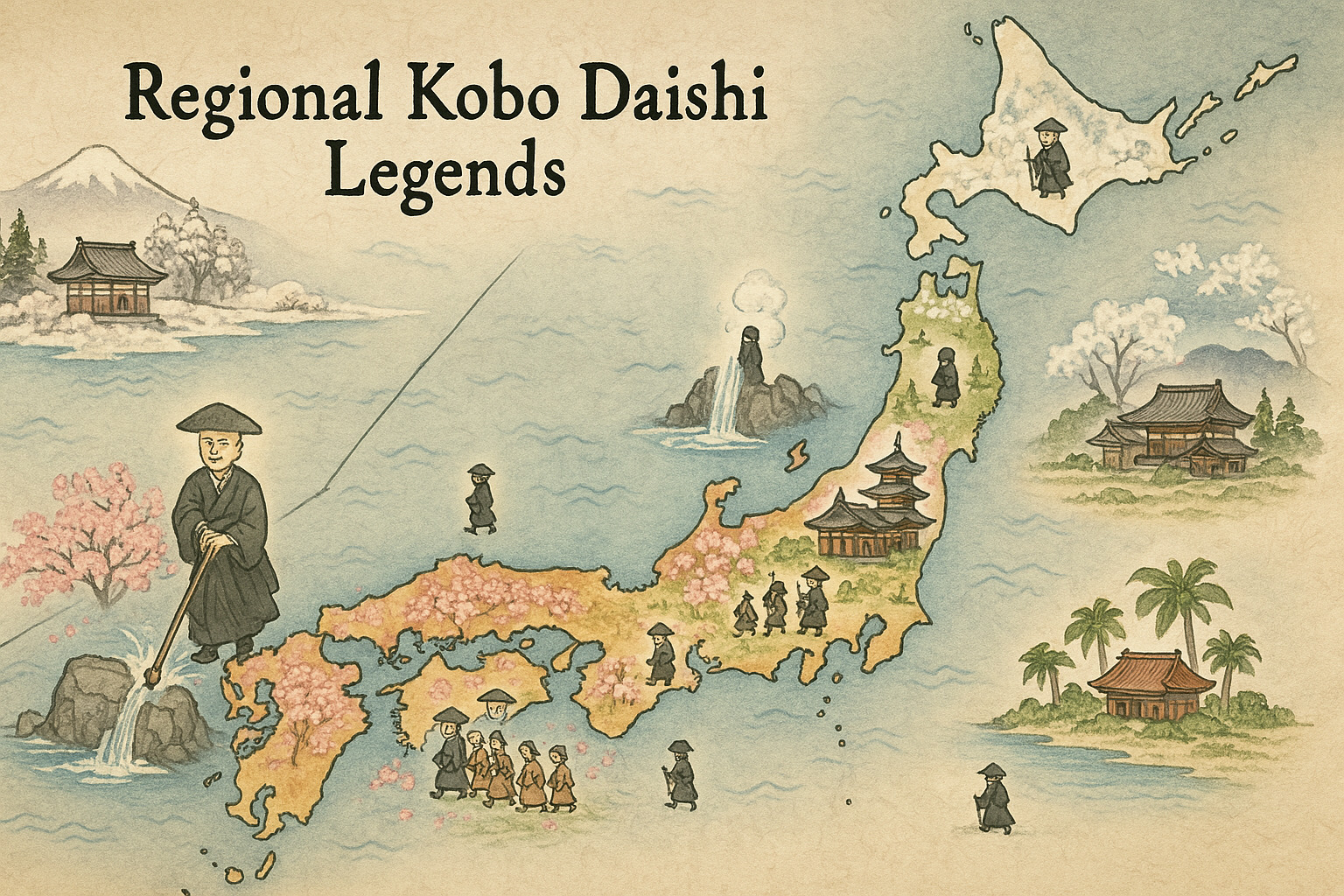 日本各地を巡る弘法大師伝説 - 地域ごとの特色ある物語 - 弘法大師伝説
