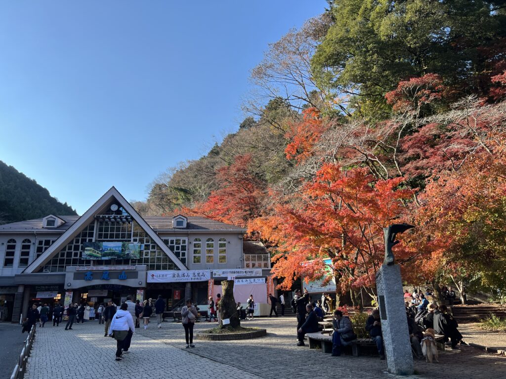 清滝駅近くの紅葉（2024年撮影）