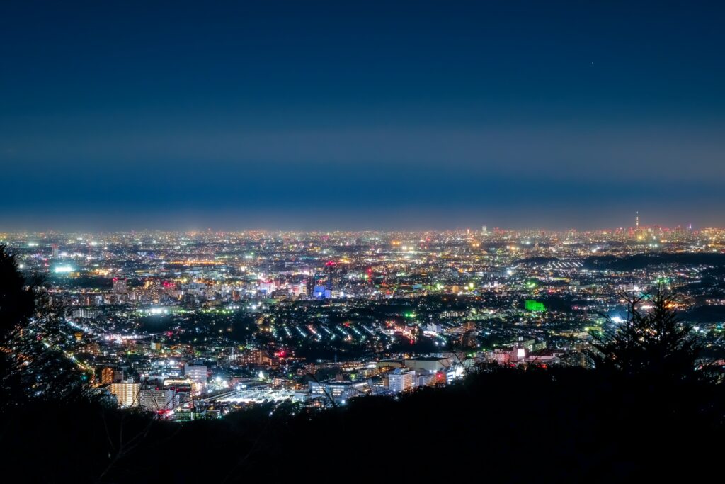 高尾山ビアマウントからの夜景