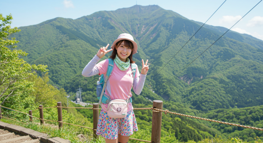 pretty-wear 高尾山 かわいい服装