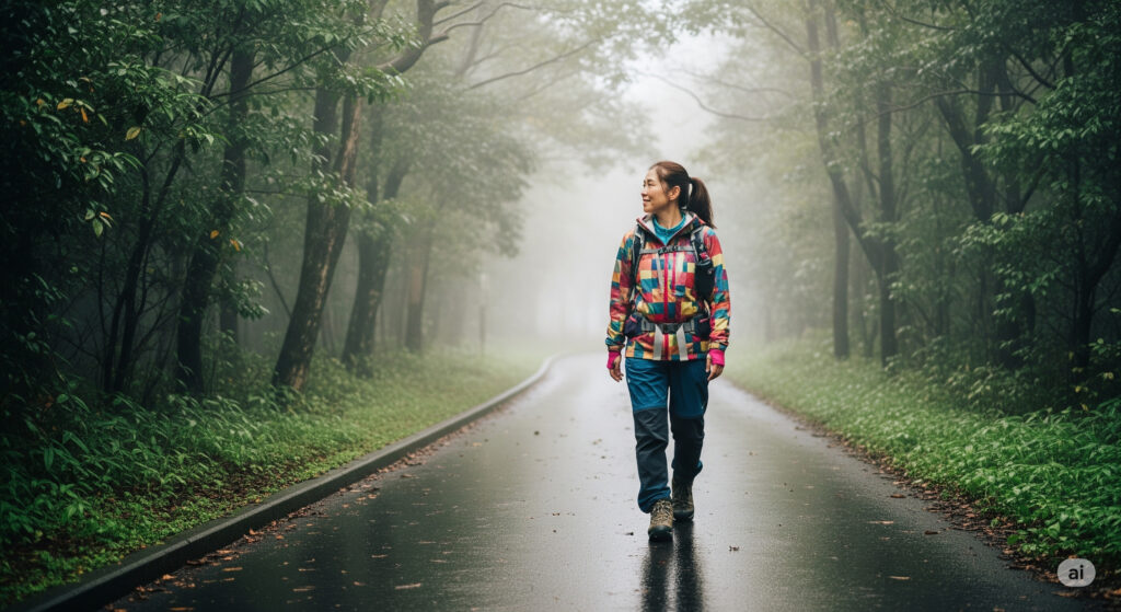 mount-takao-hiking-in-the-rain